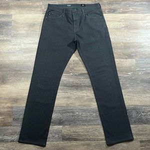 AG Men's Charcoal Grey The Everett Slim Straight Pants/ Jeans